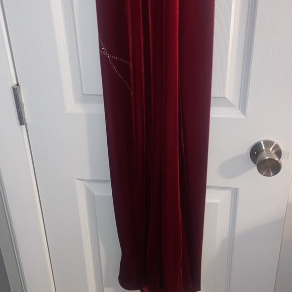 Vintage Goth 1990s Rave City Beaded SZ MED Red Velvet - Picture 11 of 11